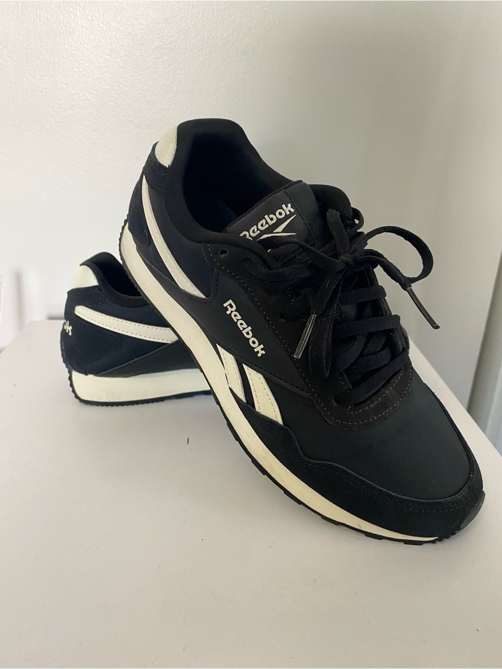 Unisex Reebox Black and white Athletic Sneakers